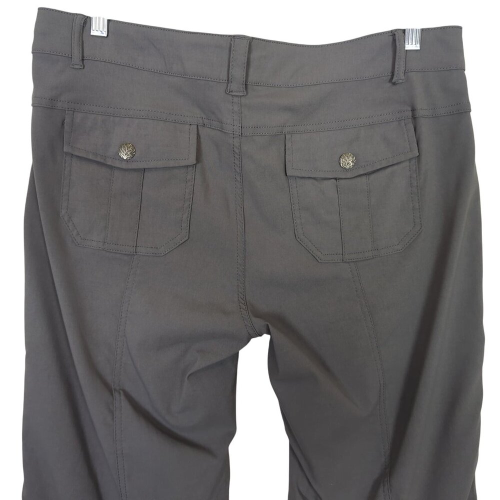 Prana Women’s Monarch Convertible Gray Hiking Outdoor Pants or Shorts sz 14 - Picture 4 of 16